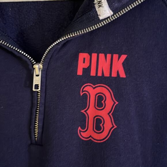 Boston Red Sox navy/red Victoria’s Secret PINK sweatshirt size Small - Picture 4 of 5
